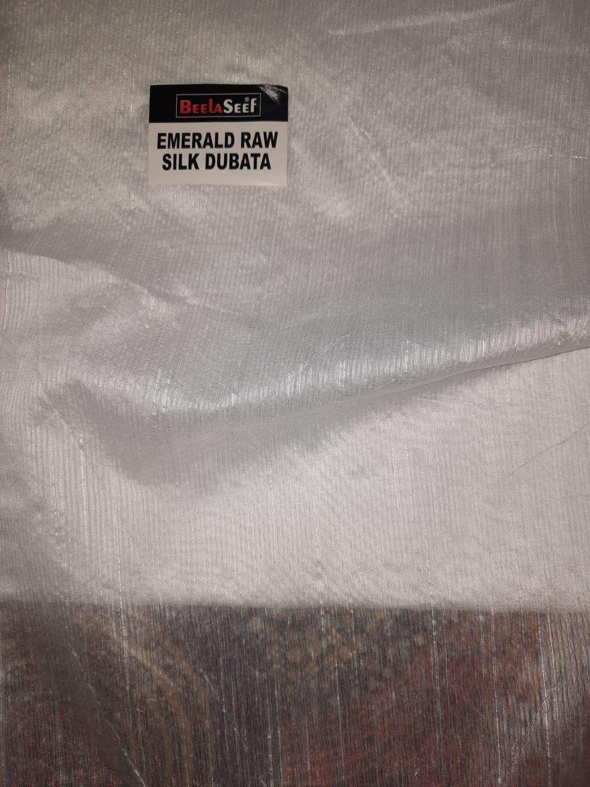 Emerald Raw Silk - Beelaseef Fabric Store