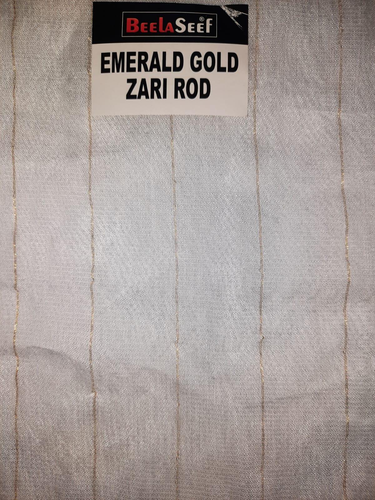 Emerald Gold Zari Rod - Beelaseef Fabric Store